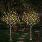 LIGHTSHARE LED Birch Tree Light Set - 4ft, 6ft, 8ft Trees with Warm White Lights - Indoor Outdoor Christmas Wedding Party Decorations (3-Pack)