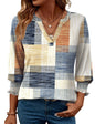 Orange and Blue PlaidX-Large
