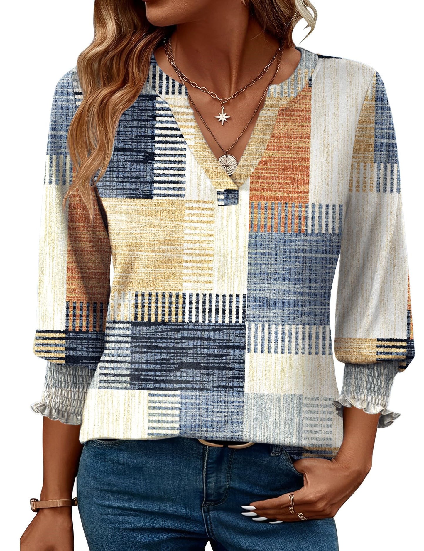 Orange and Blue PlaidXX-Large