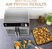 Ninja | French Door Premier | Air Fryer, Convection Oven, Toaster | 5-qt Air Fry Basket, Sheet Pan, Wire Rack, Broil Rack | PFAS-free Cooking Surface, Dishwasher-safe Accessories | FO101 (NEW)