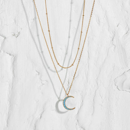 MEVECCO Layered Heart Necklace Pendant Handmade 18k Gold Plated Dainty Gold Choker Arrow Bar Layering Long Necklace for Women