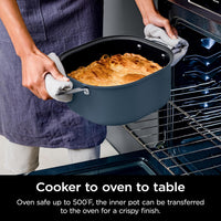 Ninja MC1101 Foodi Everyday Possible Cooker Pro, 8-in-1 Versatility, One-Pot Faster Cooking Replaces 10 Tools, Family-Sized Capacity with Adjustable Temp Control, 6.5 quarts, Midnight Blue