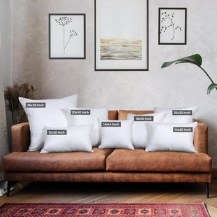 Utopia Bedding Throw Pillows (Set of 4, White), 18 x 18 Inches Pillows for Sofa, Bed and Couch Decorative Stuffer Pillow