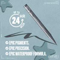 NYX PROFESSIONAL MAKEUP Epic Ink Liner, Waterproof Liquid Eyeliner - Black, Vegan Formula