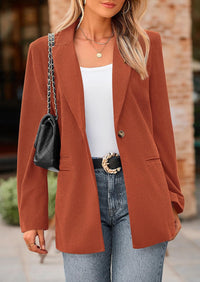 PRETTYGARDEN Women's Winter Corduroy Blazers Jackets Dressy Casual Ribbed Long Sleeve Lapel Fashion Work Business Outerwear