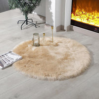 Faux Fur Rug Sheepskin Shag Fluffy Fuzzy White 2x6 ft Runner Rugs for Bedroom Bedside Bed Floor Living Room Plush High-Density Cushion Carpet Super Sofa Cover