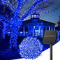 Minetom Solar String Lights Outdoor Waterproof- 40 FT 100 LED Solar Powered String Lights with 8 Lighting Modes, IP65 Waterproof Solar Christmas Lights for Outdoor Outside Tree Party Decor, Warm White