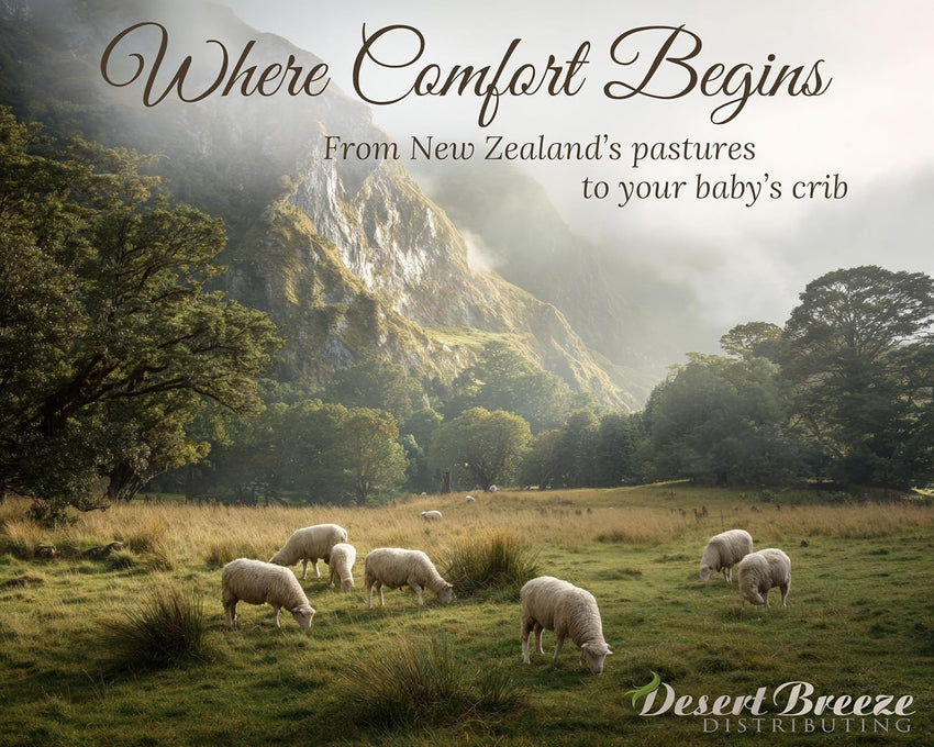 Real New Zealand Lambskin Baby Rug | LRG 2x3 feet | Soft & Gentle Unshorn Baby Sheepskin Rug for Crib, Nursery & Travel | Natural Length Lambswool, Silky Soft, Ethically Sourced, Oeko-Tex Certified