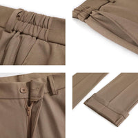 Women's Business Suit 2 Piece Set Shawl Sollar Blazer Bootcut Pants Suits for Women