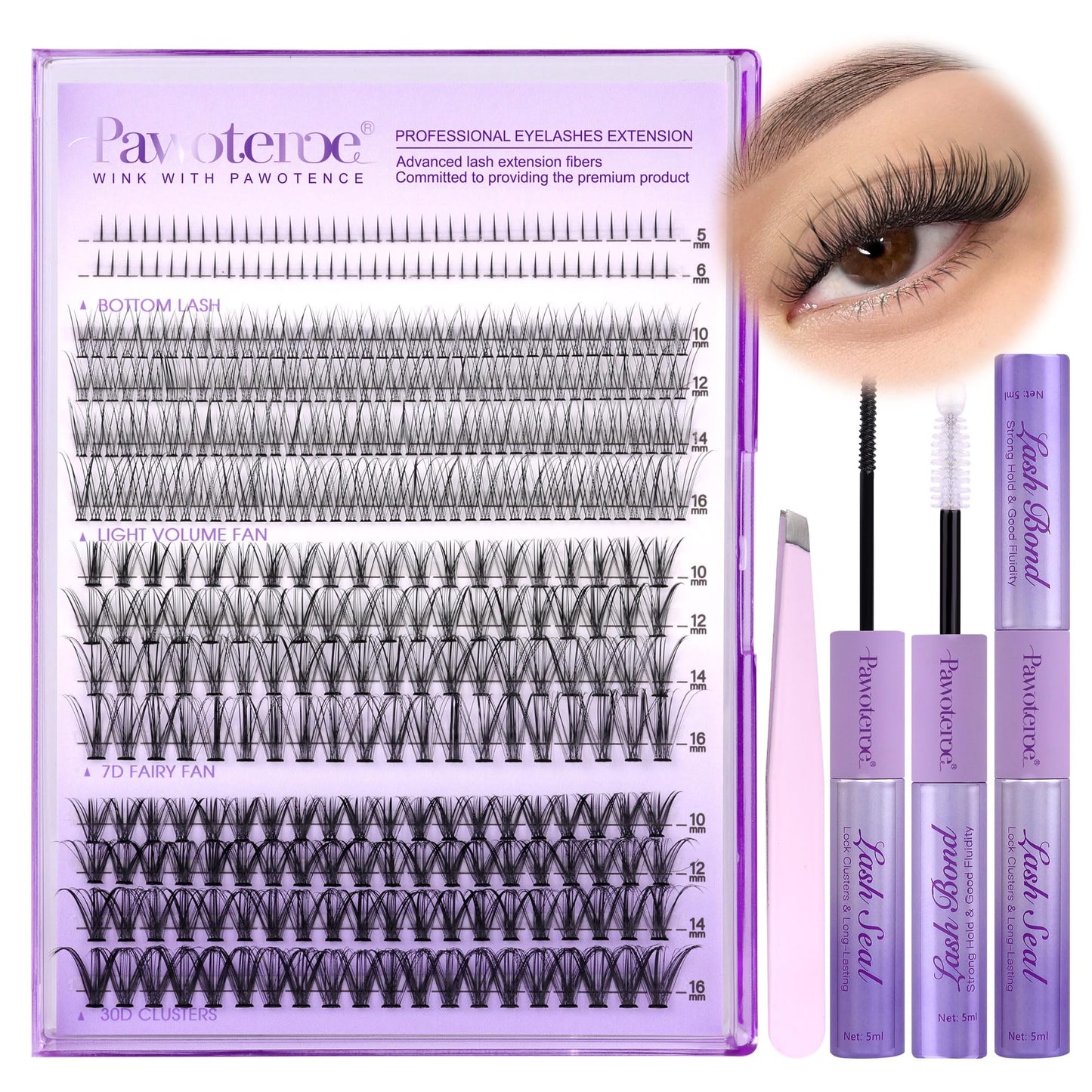 20D&30D KIT with light&bottom lashes