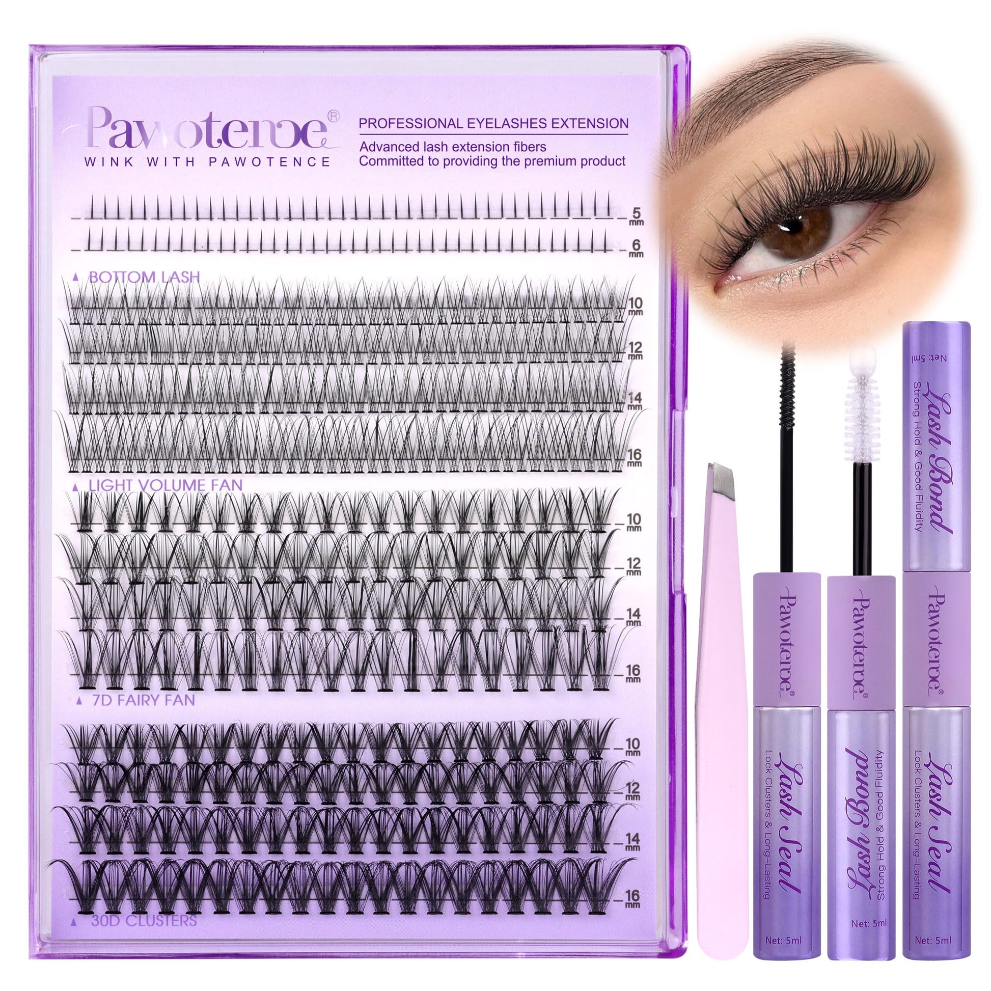 20D&30D KIT with light&bottom lashes