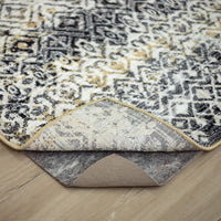 Mohawk Home 8' x 10' Non Slip Grip Rug Pad 1/4" Thick Dual Surface Felt Cushion + Rubber Gripper - Safe for All Floors