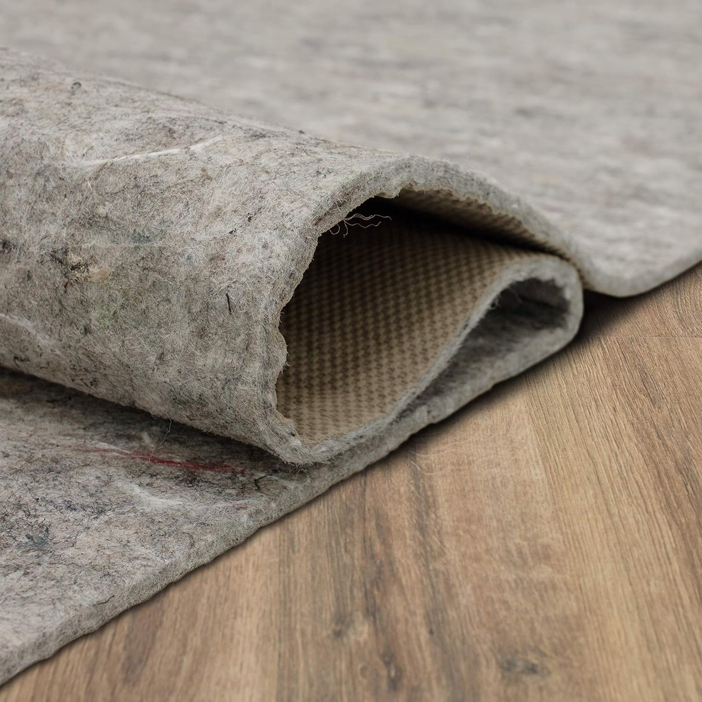 Mohawk Home 8' x 10' Non Slip Grip Rug Pad 1/4" Thick Dual Surface Felt Cushion + Rubber Gripper - Safe for All Floors