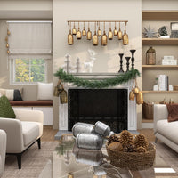 Deco 79 Rustic Metal Cowbell Decorative Bells, 4" x 3" x 29.01", Gold