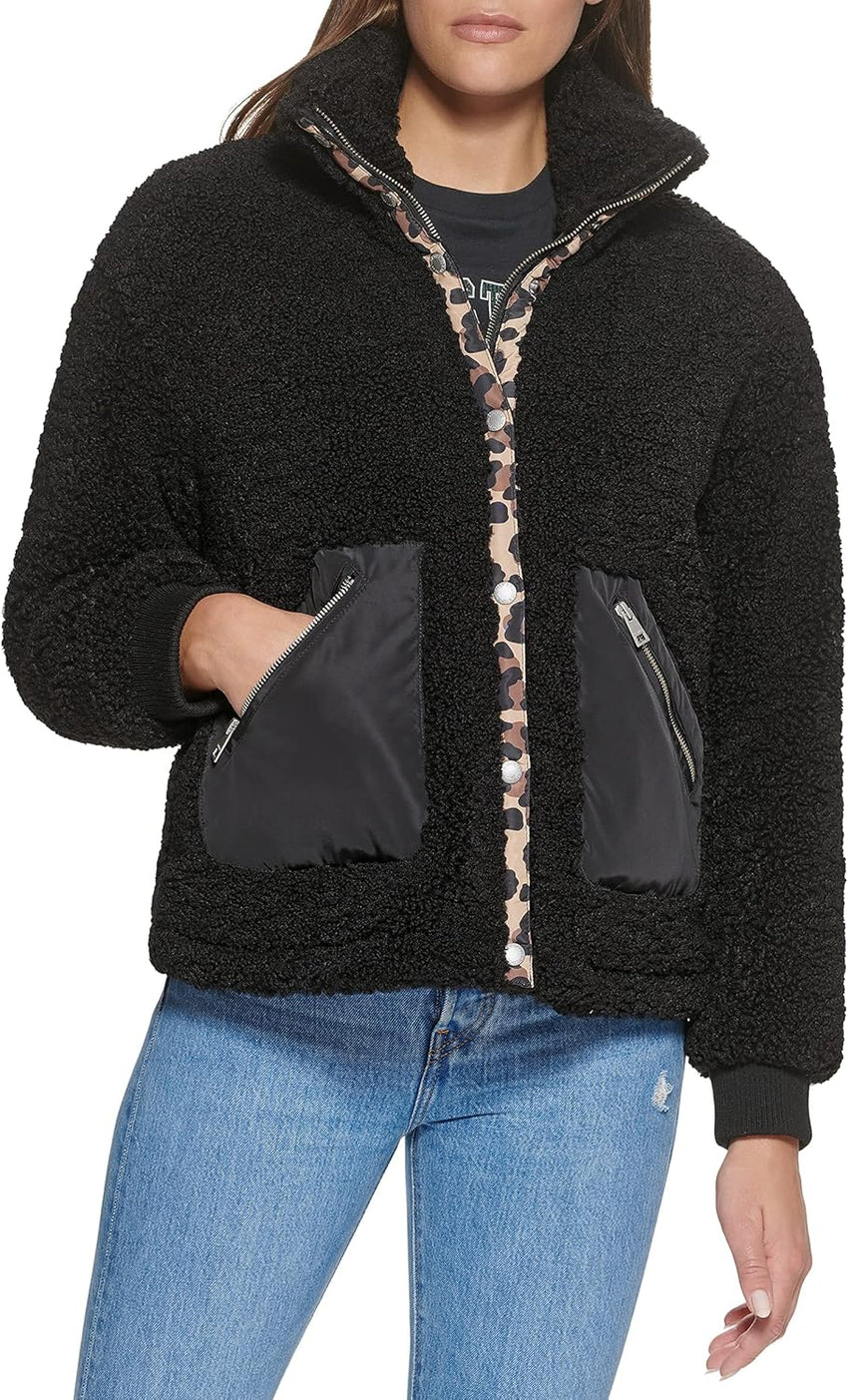 Levi's Women's Sherpa Teddy Jacket (Standard & Plus Sizes)