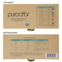 PURA D'OR Organic Perfect10 Essential Oils Set - 10x 10mL Wood Box Aromatherapy Gift Set - 100% Pure Therapeutic Grade for Relaxation and Wellness (Lavender, Peppermint, Eucalyptus, Tea Tree & More)