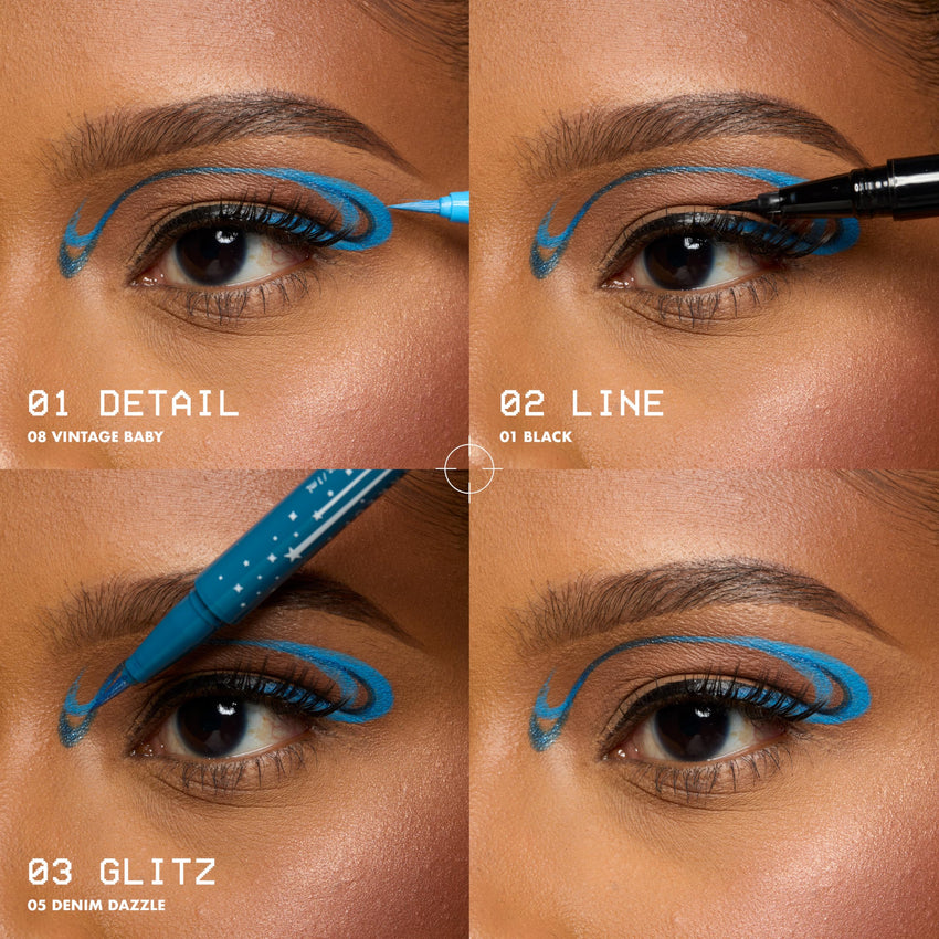 NYX PROFESSIONAL MAKEUP Epic Ink Liner, Waterproof Liquid Eyeliner - Black, Vegan Formula