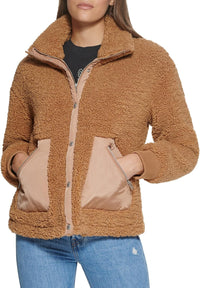 Levi's Women's Sherpa Teddy Jacket (Standard & Plus Sizes)