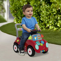 Toddler Car Ride On, Toddler Toys for Ages 1-3, Baby Toys, Radio Flyer Busy Buggy, Red, Sit to Stand Ride On