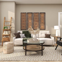 Deco 79 Rustic Metal Cowbell Decorative Bells, 4" x 3" x 29.01", Gold