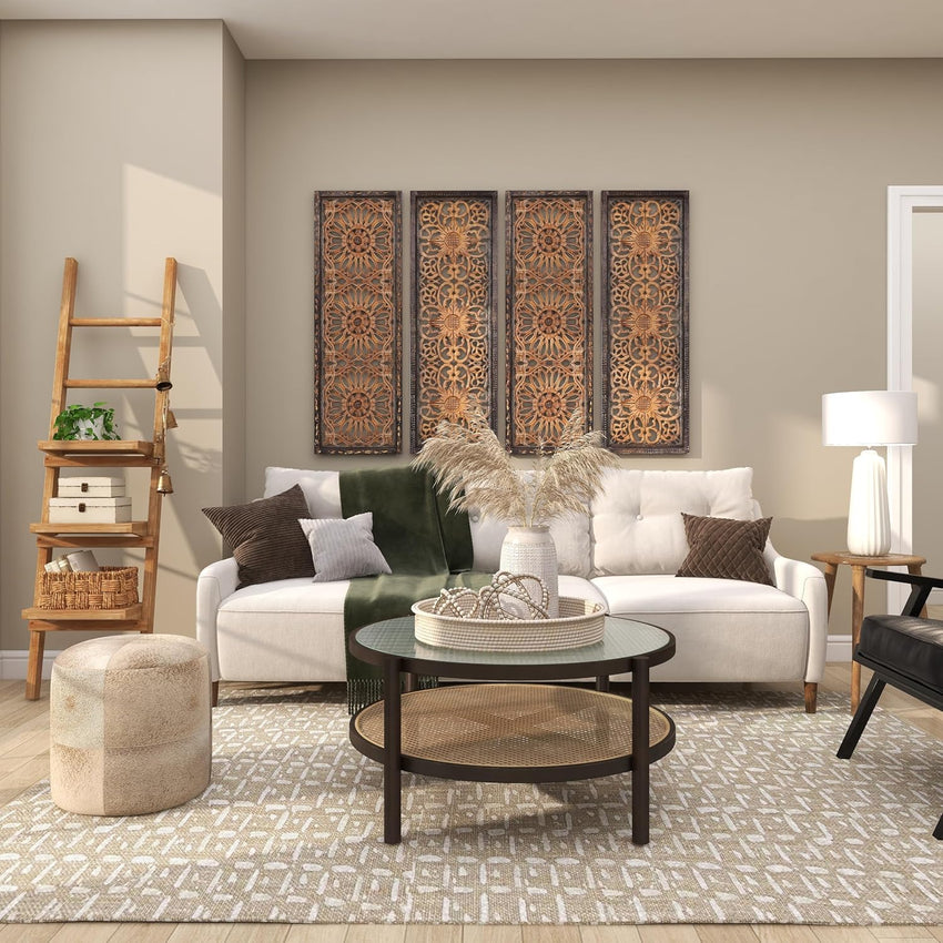 Deco 79 Rustic Metal Cowbell Decorative Bells, 4" x 3" x 29.01", Gold