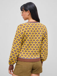 CIDER Women Sweaters Floral Crew Neck Long Sleeve Pullover Sweater Trendy Casual Fall Outfits