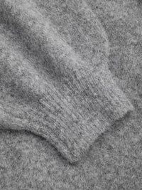 CIDER Womens Oversized Knit Sweater Pullover Crew Neck Casual Jumper Cozy Sweaters Grey