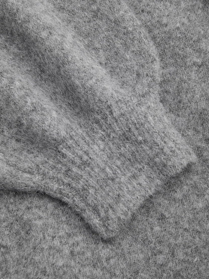 CIDER Womens Oversized Knit Sweater Pullover Crew Neck Casual Jumper Cozy Sweaters Grey