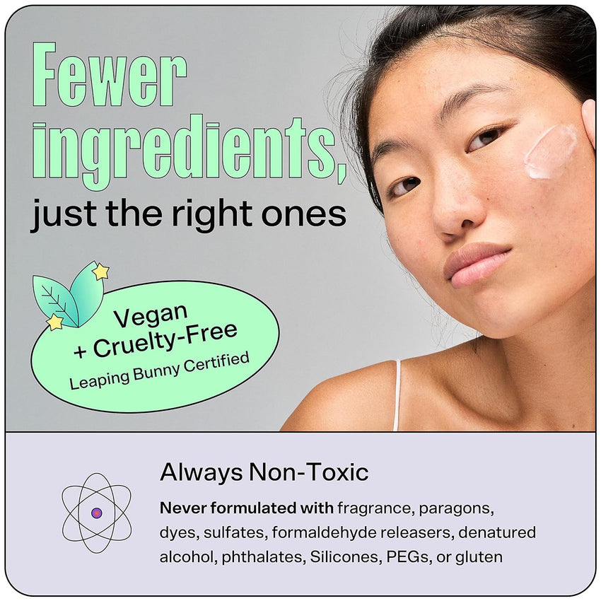 Bubble Skincare Slam Dunk Face Moisturizer for Dry Skin (50ml) + Fresh Start Exfoliating Gel Cleanser (50 ml)