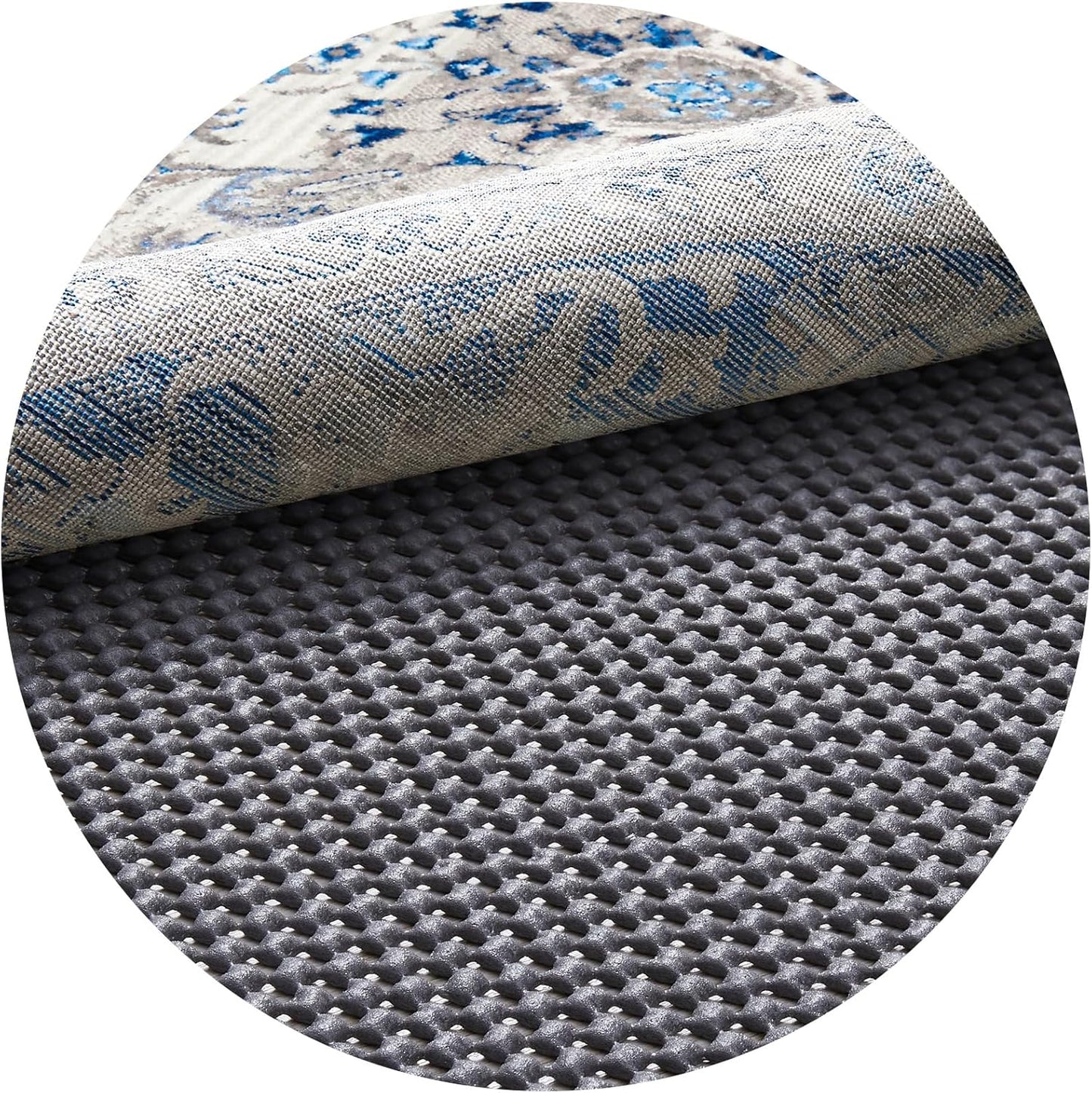 Veken 5x7 Ft Rug Pad Gripper for Hardwood Floors, Non Slip Rug Pads for Area Rugs, Thick Rug Grippers for Tile Floors, Under Carpet Anti Skid Mat, Keep Your Rugs Safe and in Place