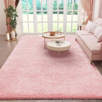Ophanie Area Rugs for Living Room Bedroom, Upgrade Non-Slip Fluffy Soft Grey Shag Carpet, Indoor Floor Gray 4x6 Fuzzy Shaggy Living Room Plush Rug for Kids Home Dorm Decor Aesthetic