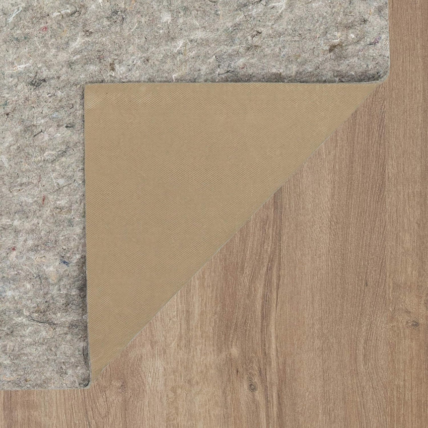 Mohawk Home 8' x 10' Non Slip Grip Rug Pad 1/4" Thick Dual Surface Felt Cushion + Rubber Gripper - Safe for All Floors