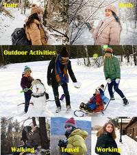 GGleaf Women's Winter Coats Quilted Puffer Jacket Warm Snow Coat with Removable Hood