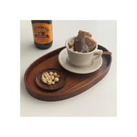Unpainted Japanese Walnut Insulated Wooden Coaster