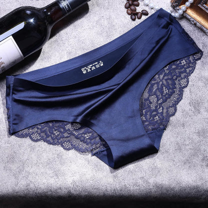 Silky Smooth Invisible Hipster Bikini Underwear for Women Frozen Silk Seamless Panties with Silky Tactile Touch