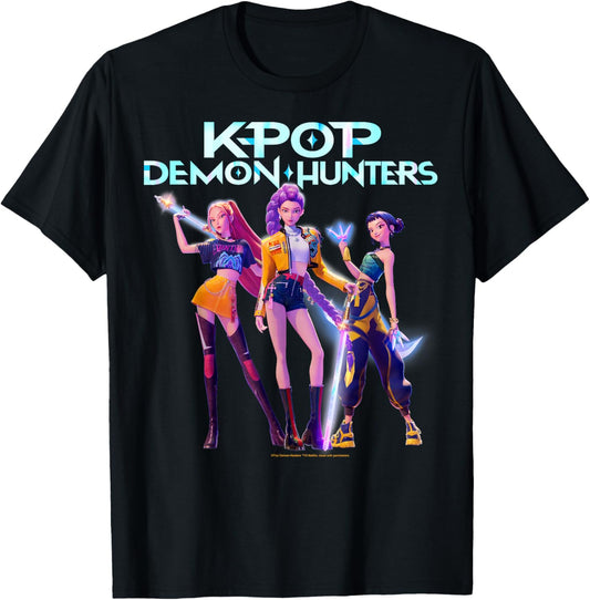 Halloween Huntrix Heroic Poses Group Shot T-Shirt