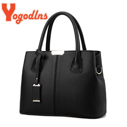 Yogodlns Women PU Tote Bag - Zipper Closure, Versatile Shoulder Handbag for Everyday Use