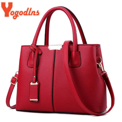 Yogodlns Women PU Tote Bag - Zipper Closure, Versatile Shoulder Handbag for Everyday Use