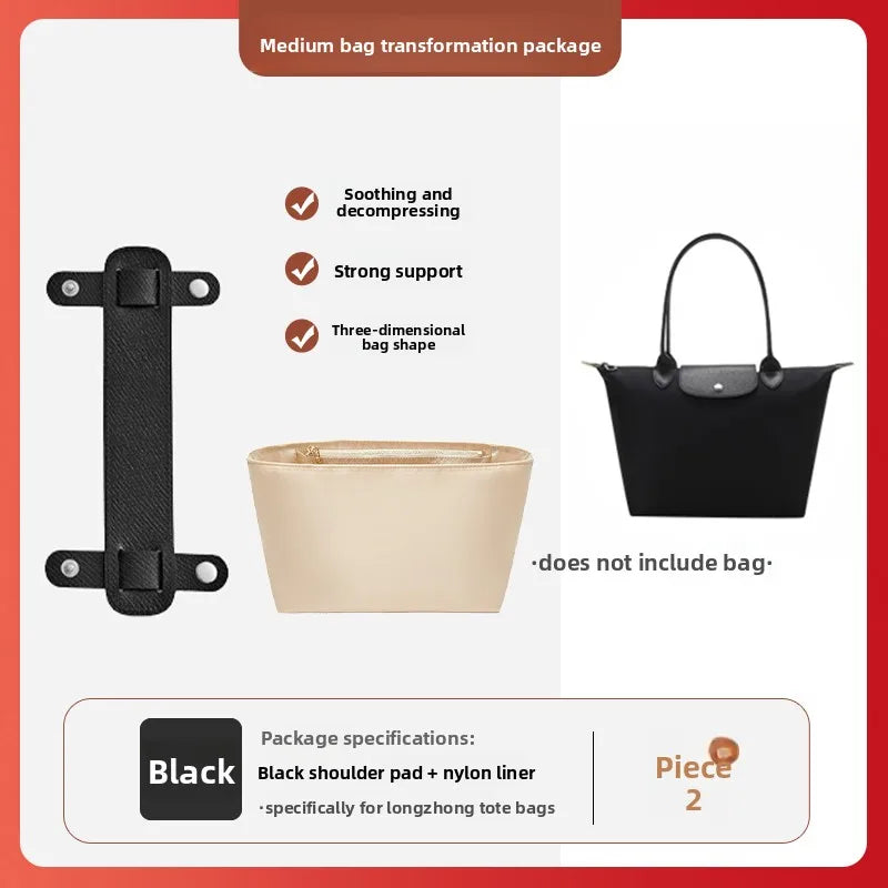 Havredeluxe Bag Organizer Insert For Longchamp Nylon Bag - Lightweight Durable Interior Storage