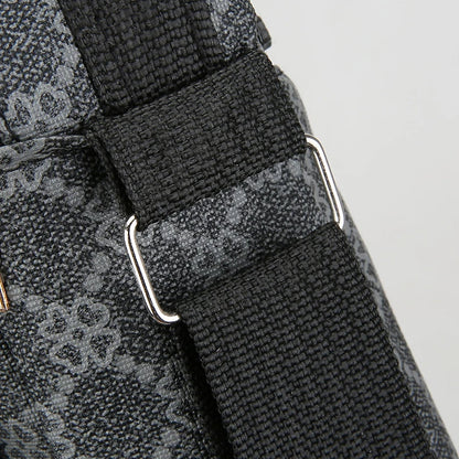 Mens Crossbody Bag With Multi Layer Design For Travel And Daily Commute Water Resistant Oxford Material