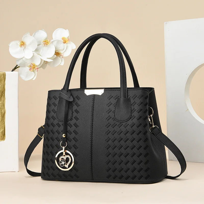 Yogodlns Women PU Tote Bag - Zipper Closure, Versatile Shoulder Handbag for Everyday Use