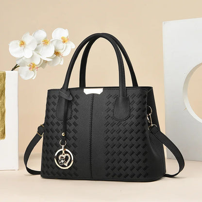 Yogodlns Women PU Tote Bag - Zipper Closure, Versatile Shoulder Handbag for Everyday Use