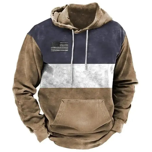 Vintage Hoodie For Men 2026 Casual Long Sleeve Pullovers Ropa Hombre Harajuku Print Tops Streetwear Oversized Sweatshirts Hoody