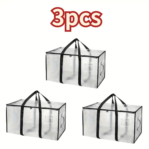 1/3PCS Oversized Moving Bags - Heavy-Duty Storage Tote with Reinforced Handles | For Clothes & Moving Supplies