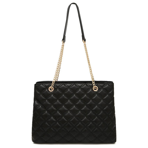 FOXER Women Fashion Quilted Shoulder Bag Female Classic Underarm Bag Vintage Lady Simple Tote Bags Chrismas Gift
