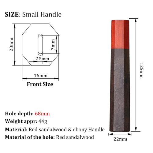 DASHWAY Japanese DIY Kitchen Chef Knife Handle ECO Friendly Natural Wooden Knives Making Details Accessories Octagonal Handle