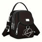 Heart Love Print Shoulder Bag - Compact Crossbody With Adjustable Strap And Ample Capacity