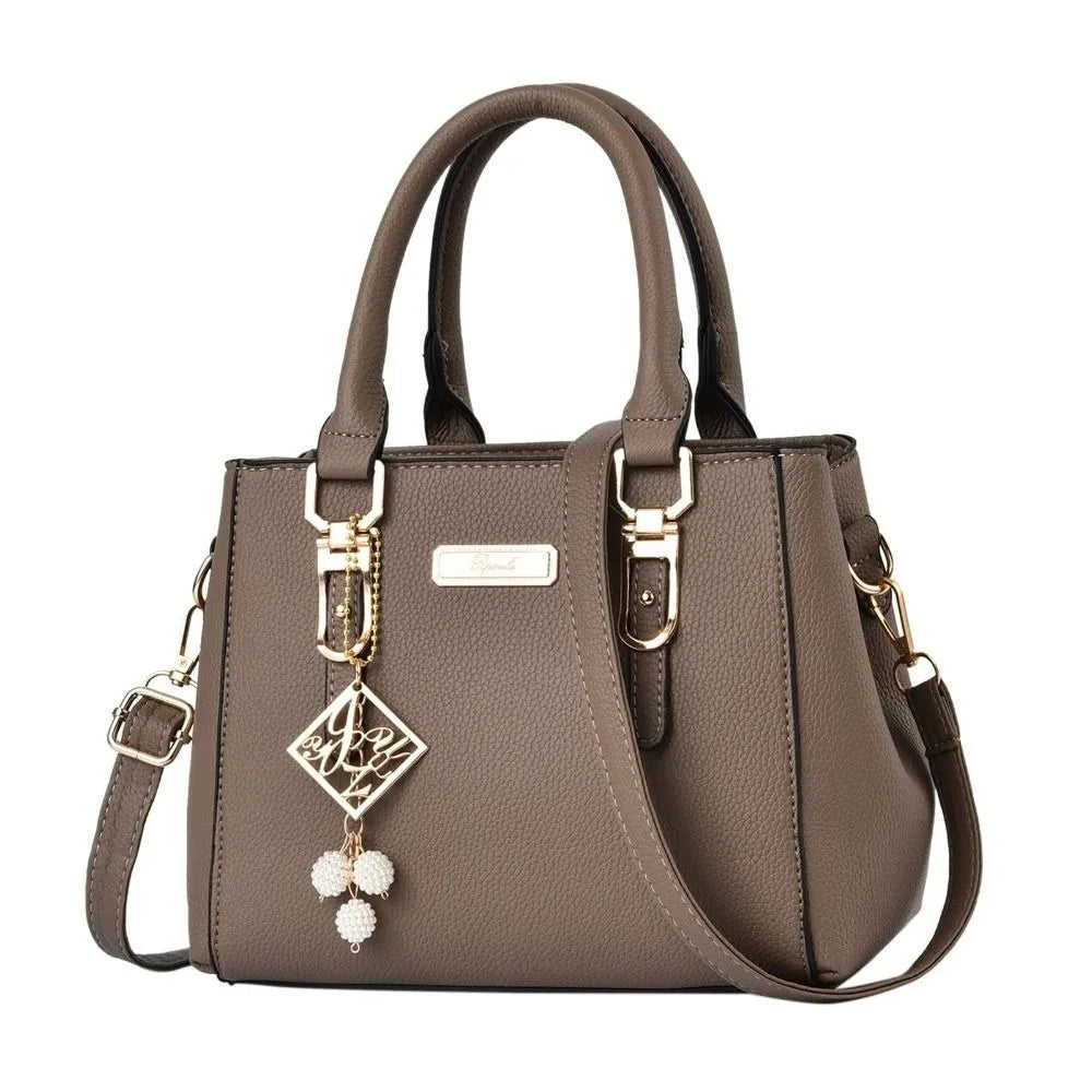 Women's PU Leather Shoulder Bag Casual Messenger Tote Large Capacity Handbag for Everyday Use