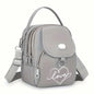 Heart Love Print Shoulder Bag - Compact Crossbody With Adjustable Strap And Ample Capacity