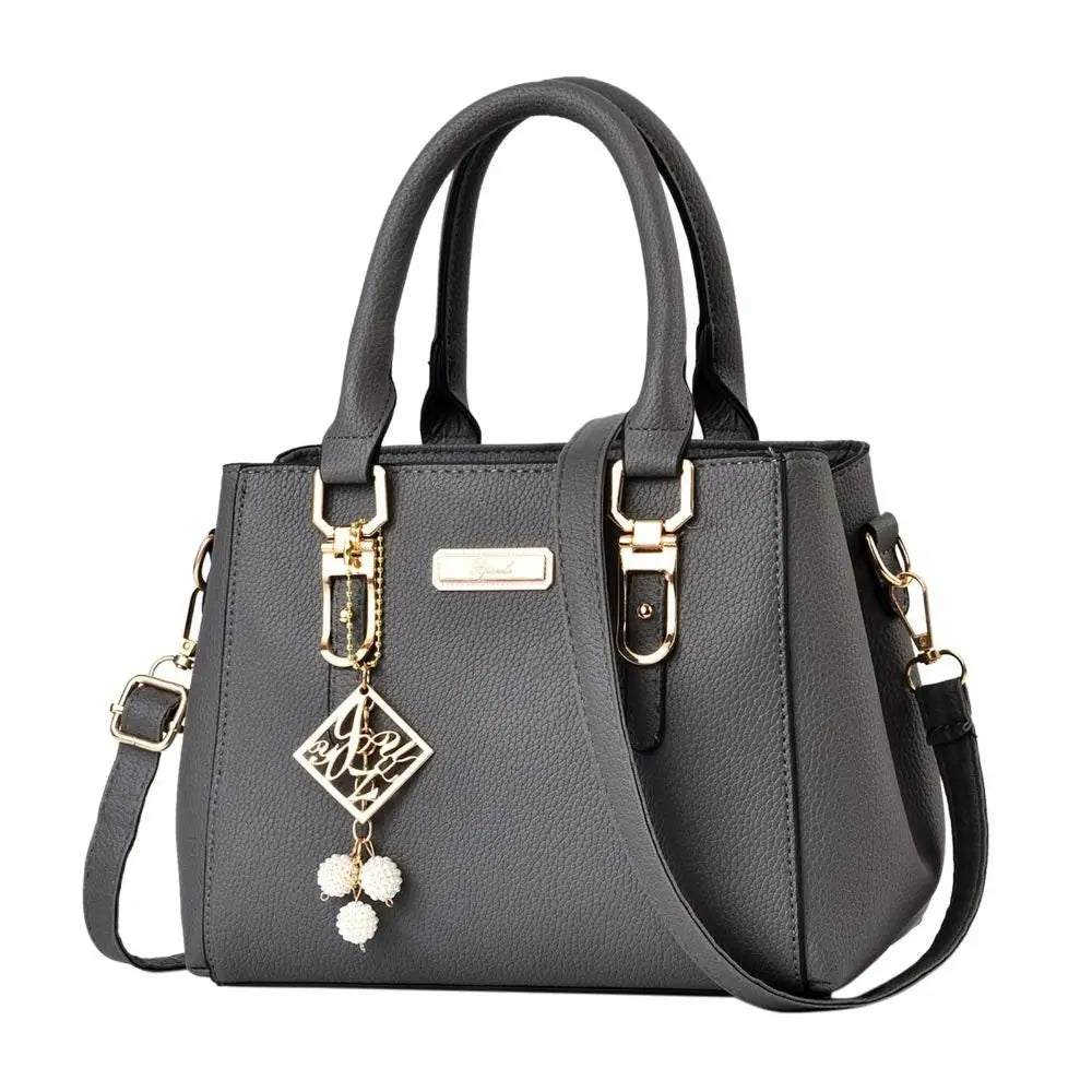 Women's PU Leather Shoulder Bag Casual Messenger Tote Large Capacity Handbag for Everyday Use